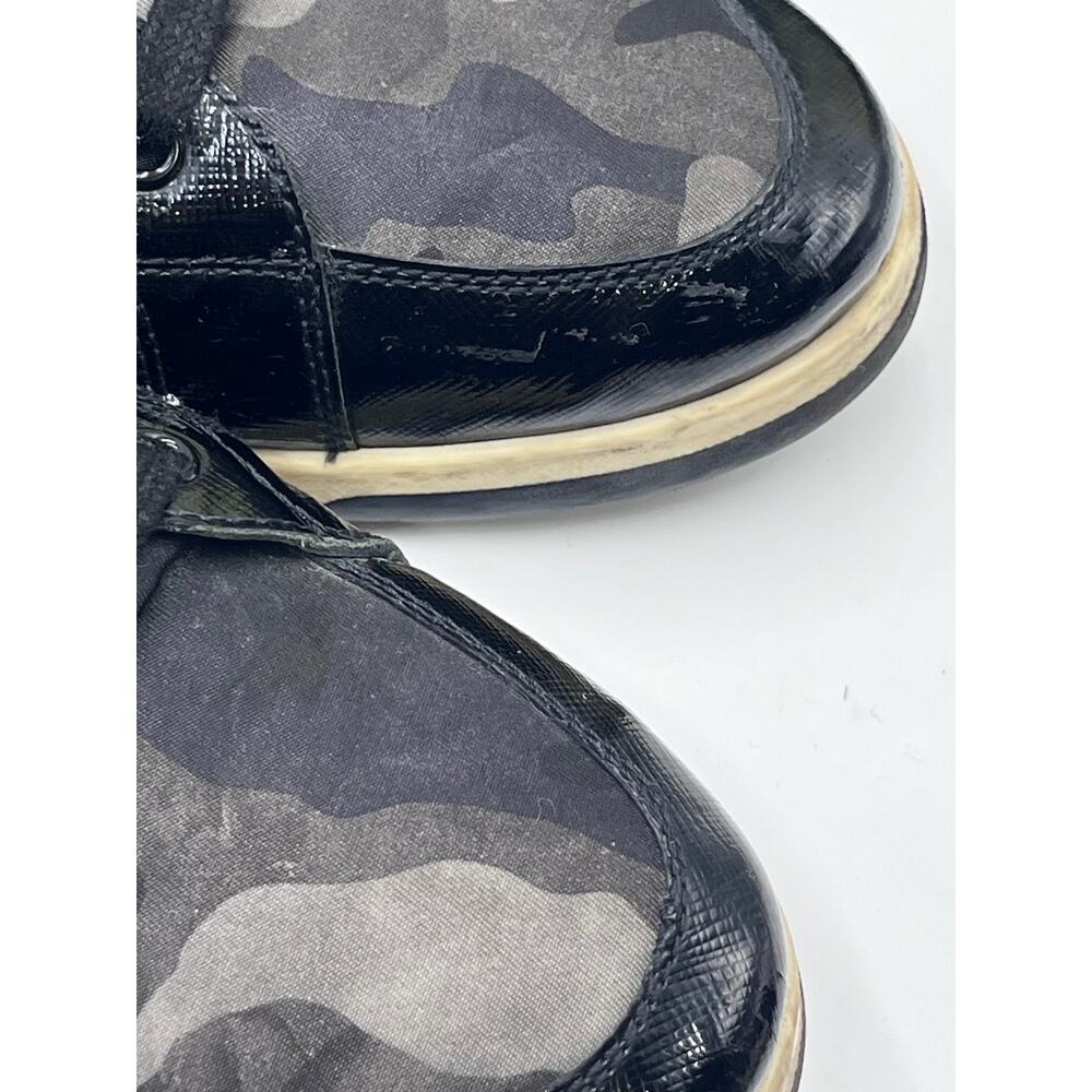 Prada Mens Green Black Gray Leather Accent Camo Trainers Sneakers Sz 41/M8/W9.5 - Picture 10 of 12